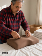 Memory Foam Whole Head Support Pillow for Adults