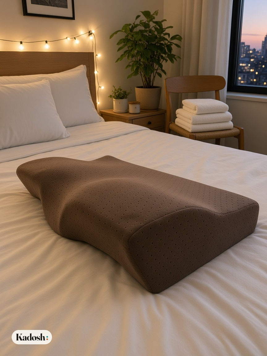 Memory Foam Whole Head Support Pillow for Adults
