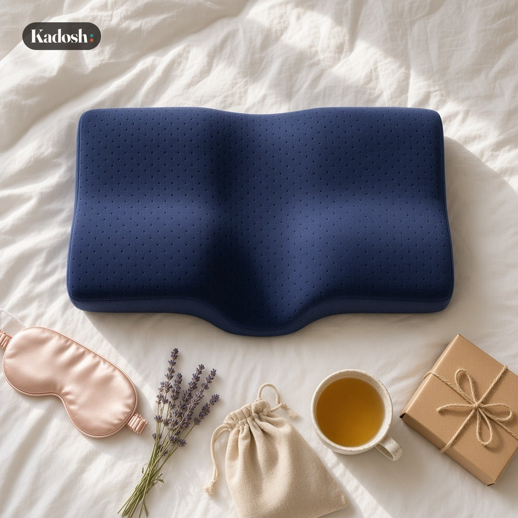 Memory Foam Whole Head Support Pillow for Adults