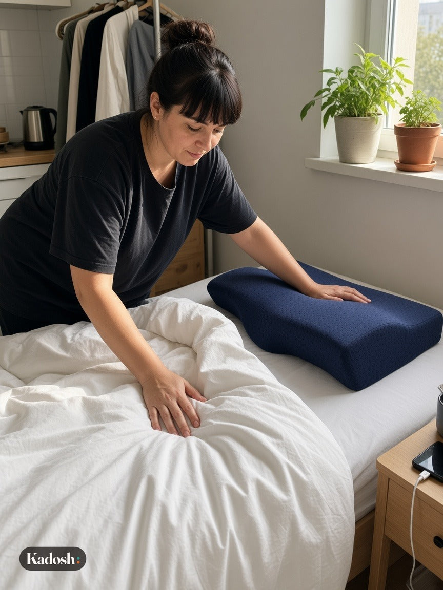 Memory Foam Whole Head Support Pillow for Adults