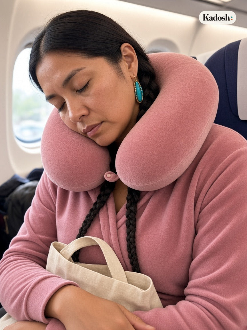 Neck Pillow Travel Pillow for Planes, Cars, and Trains