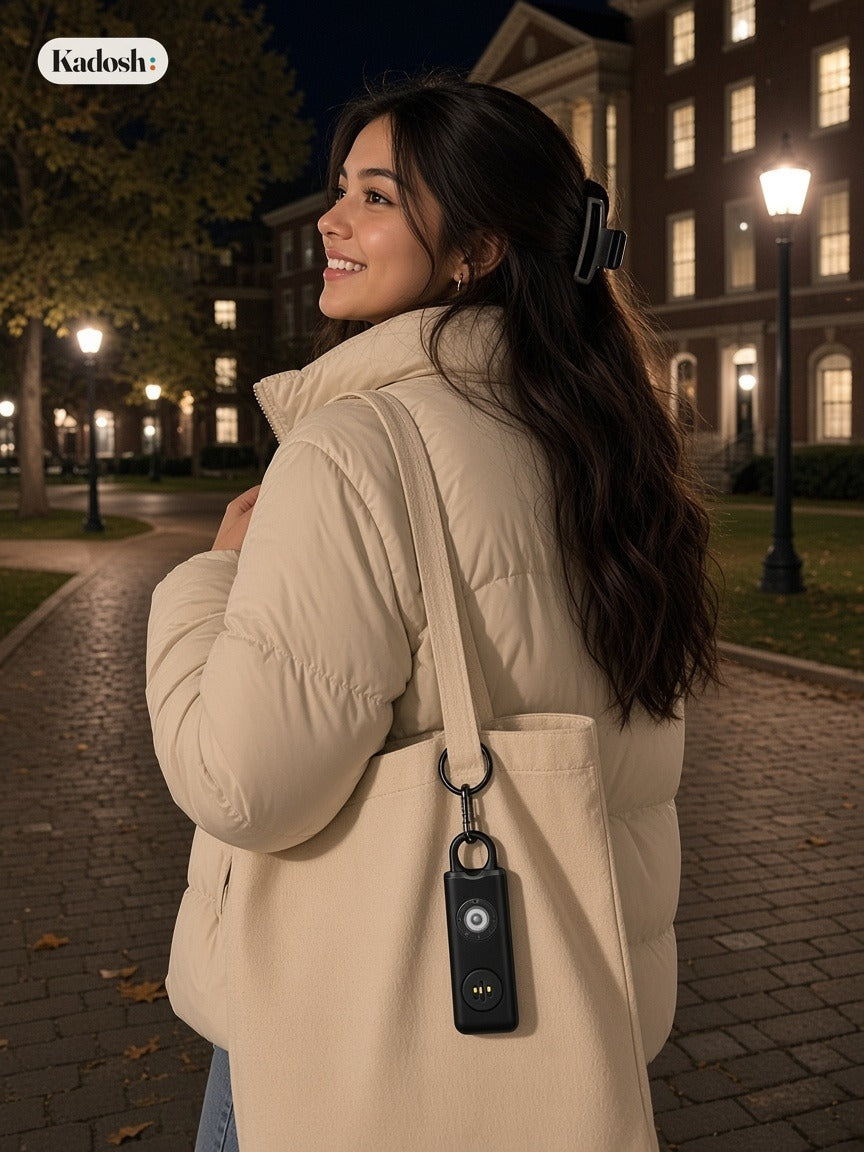 Personal Safety Alarm Keychain with SOS LED Light