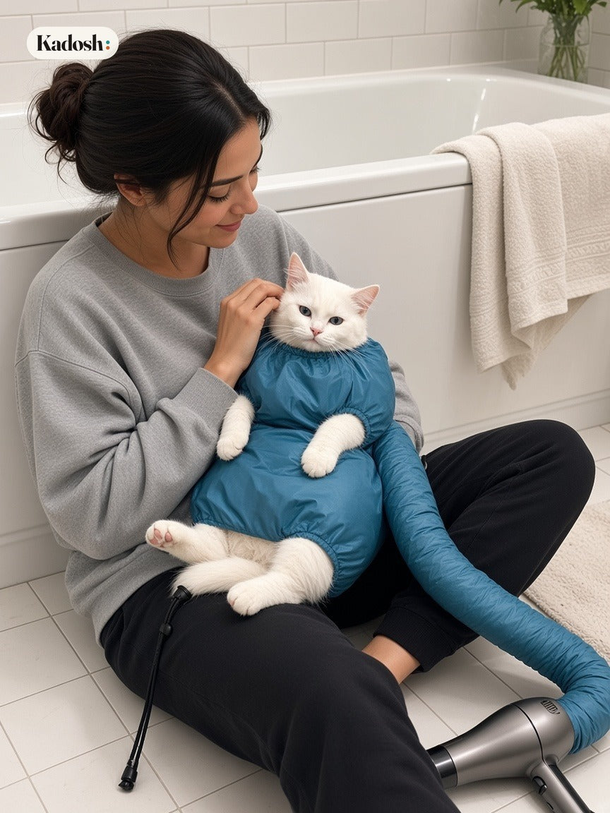 Pet Bath Drying Bag for Cats and Dogs, Oxford Cloth
