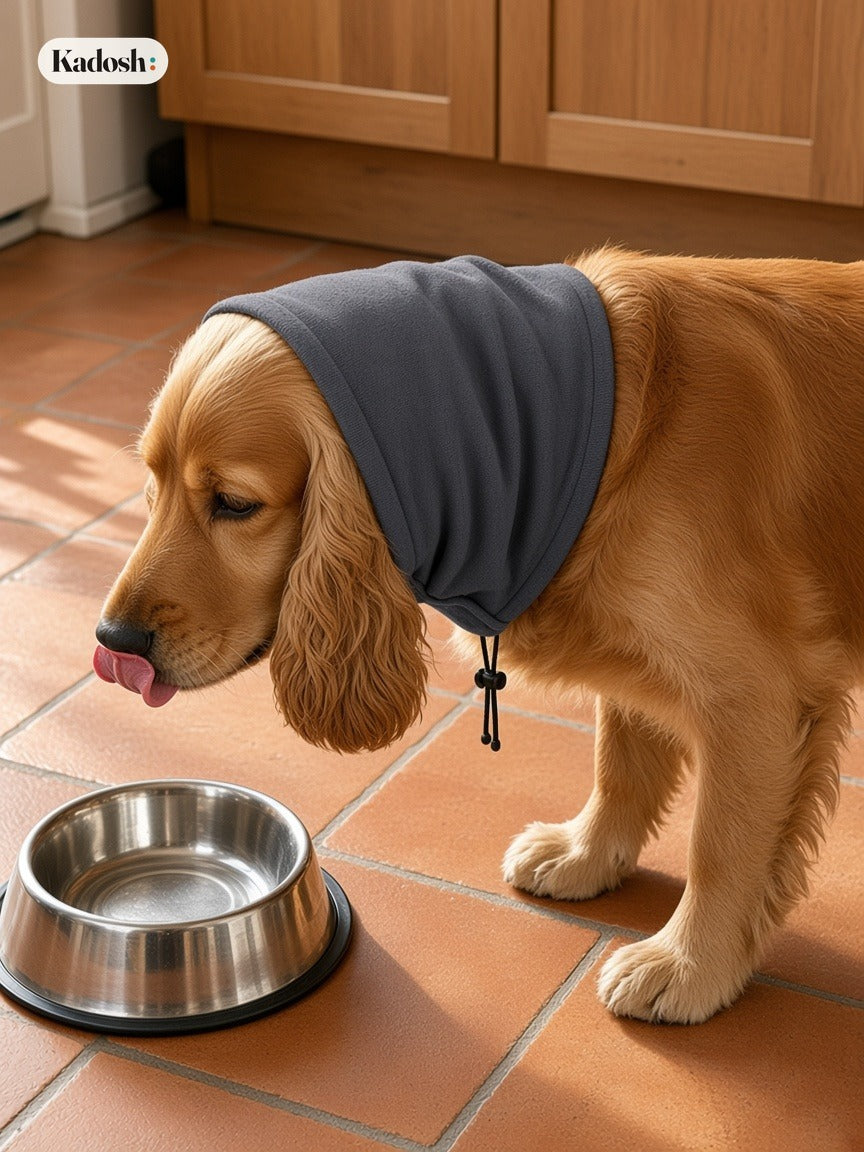 Pet Ear Muff Hoodie, Noise Cover Head Wrap for Dogs and Cats