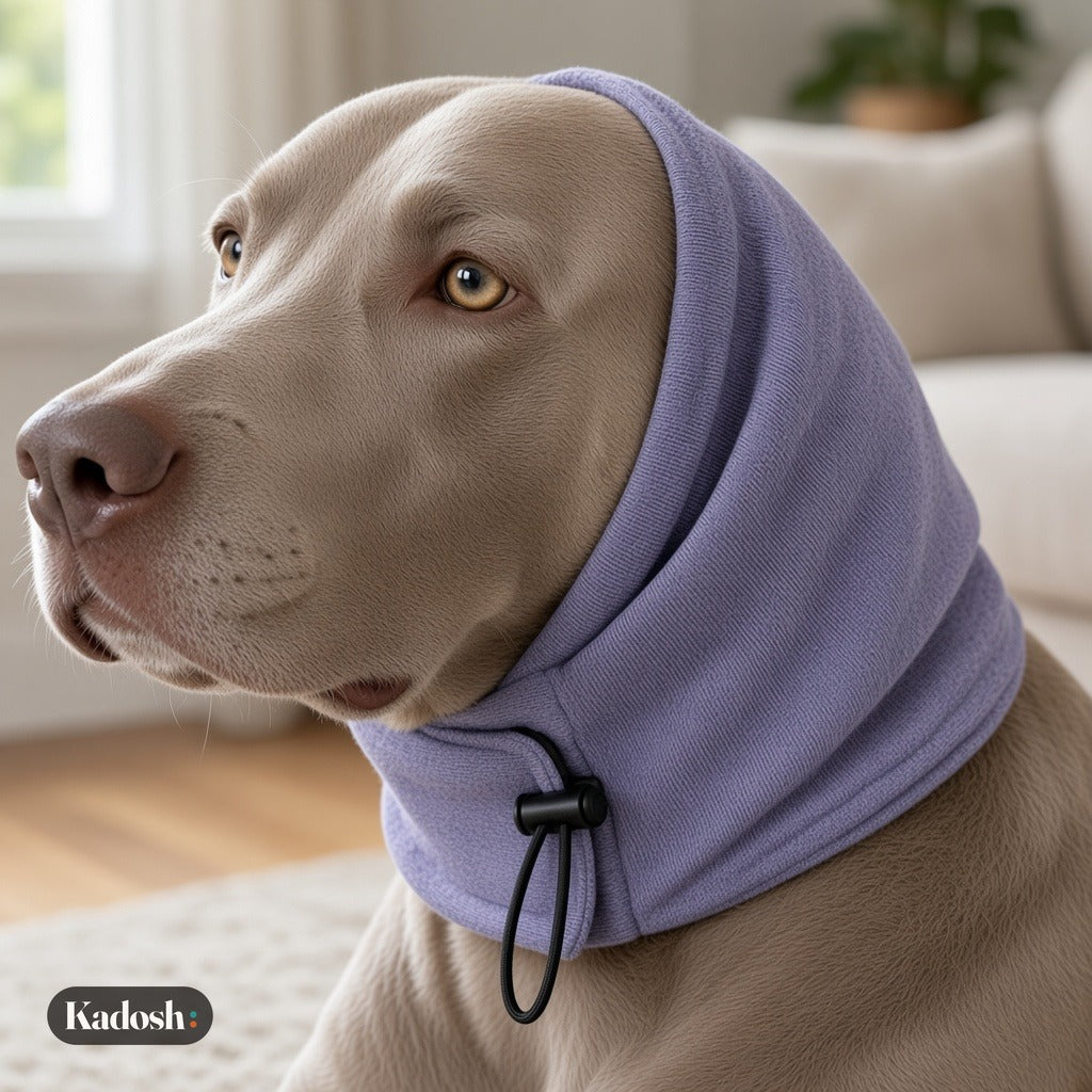 Pet Ear Muff Hoodie, Noise Cover Head Wrap for Dogs and Cats