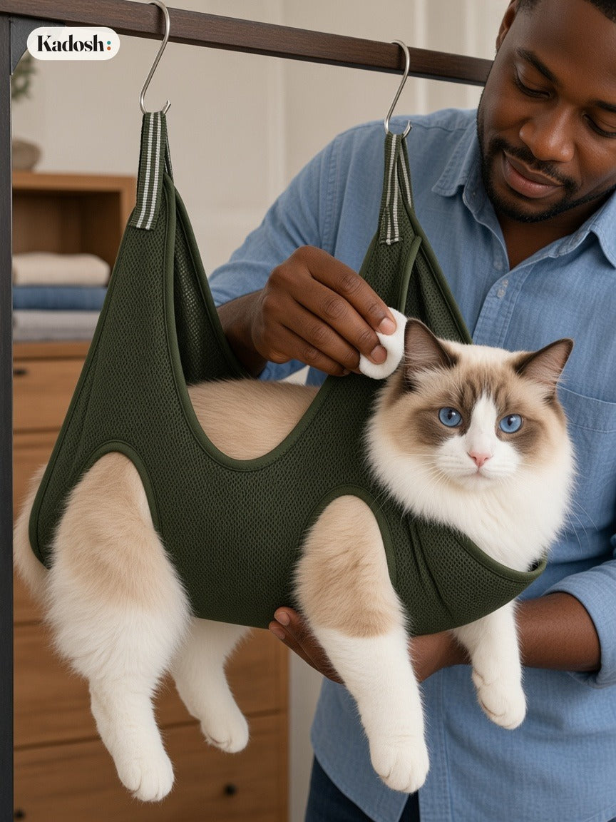 Pet Grooming Hammock for Cats and Dogs, Nail Trim Sling