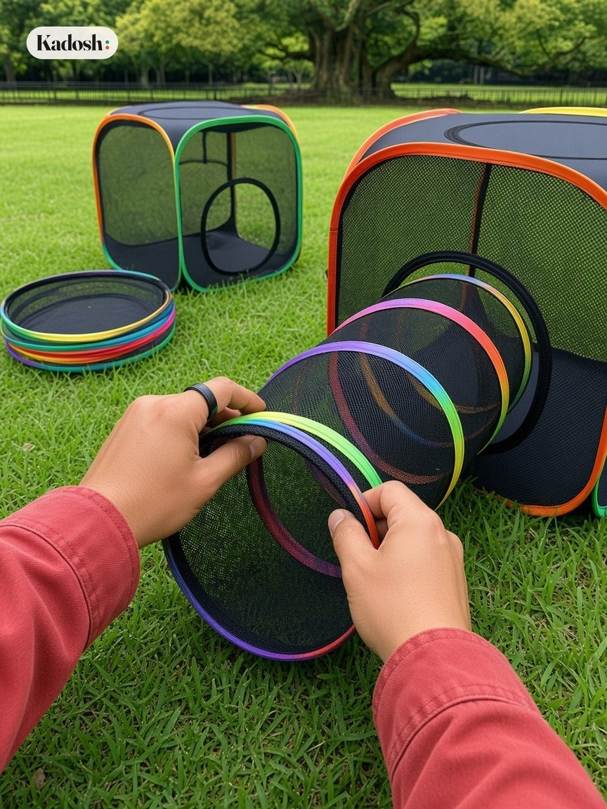 Portable Cat Enclosure, 7-in-1 Outdoor Catio with Tent & Tunnel