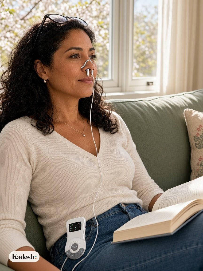Portable Nose Care Device with Light and Pulse Massage