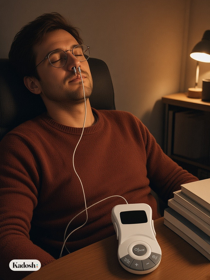 Portable Nose Care Device with Light and Pulse Massage