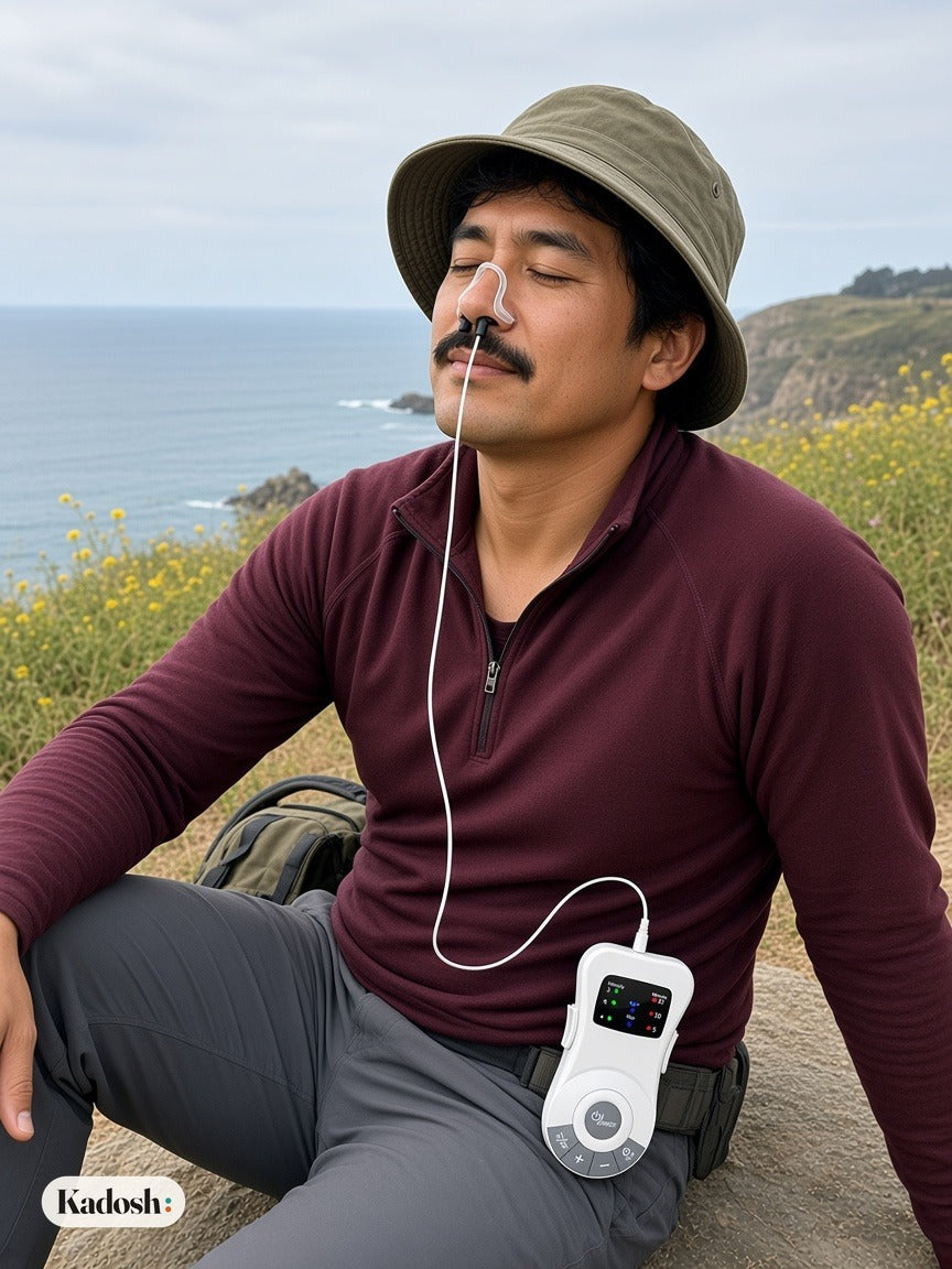 Portable Nose Care Device with Light and Pulse Massage