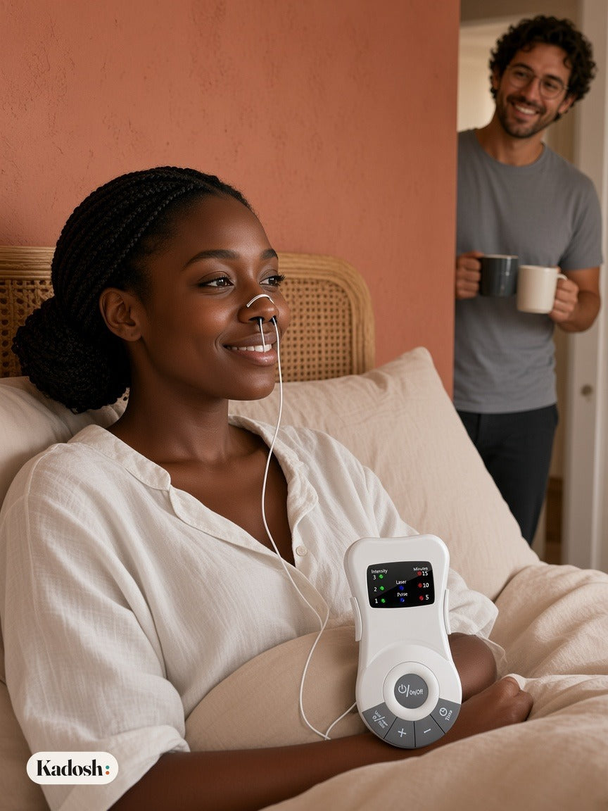 Portable Nose Care Device with Light and Pulse Massage