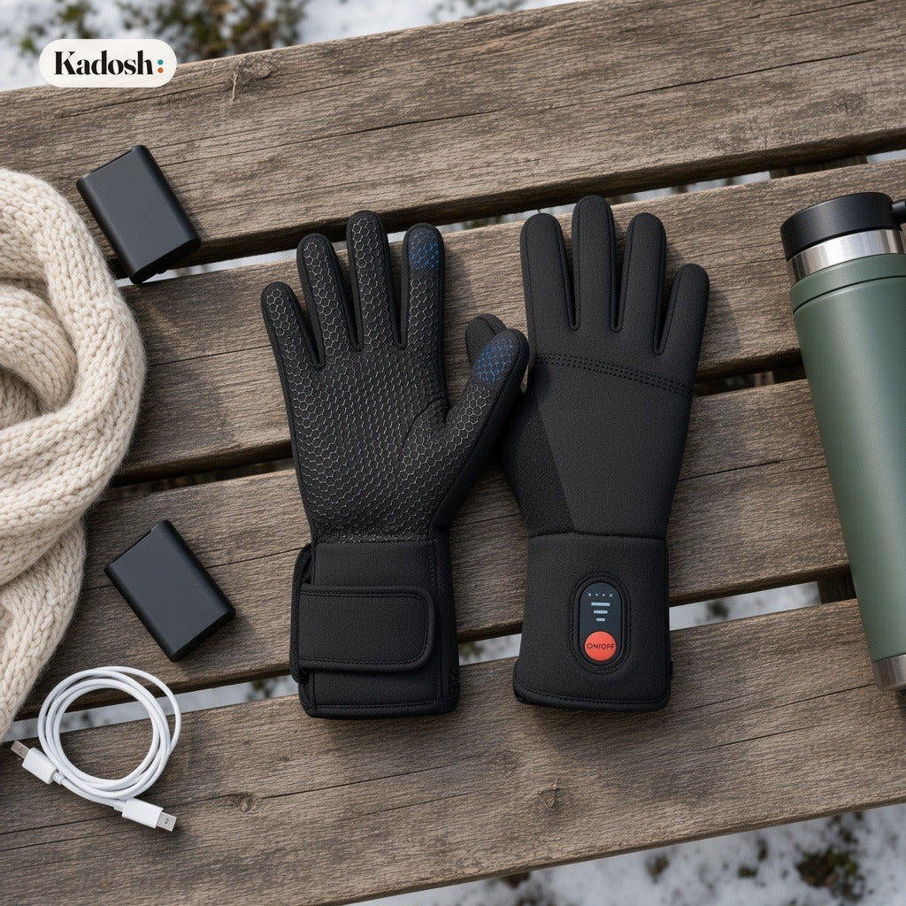 Rechargeable Heated Gloves for Men and Women, Outdoor Winter