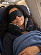 Travel Sleep Set: Memory Foam Neck Pillow and Eye Mask