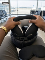 Travel Sleep Set: Memory Foam Neck Pillow and Eye Mask