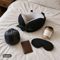 Travel Sleep Set: Memory Foam Neck Pillow and Eye Mask