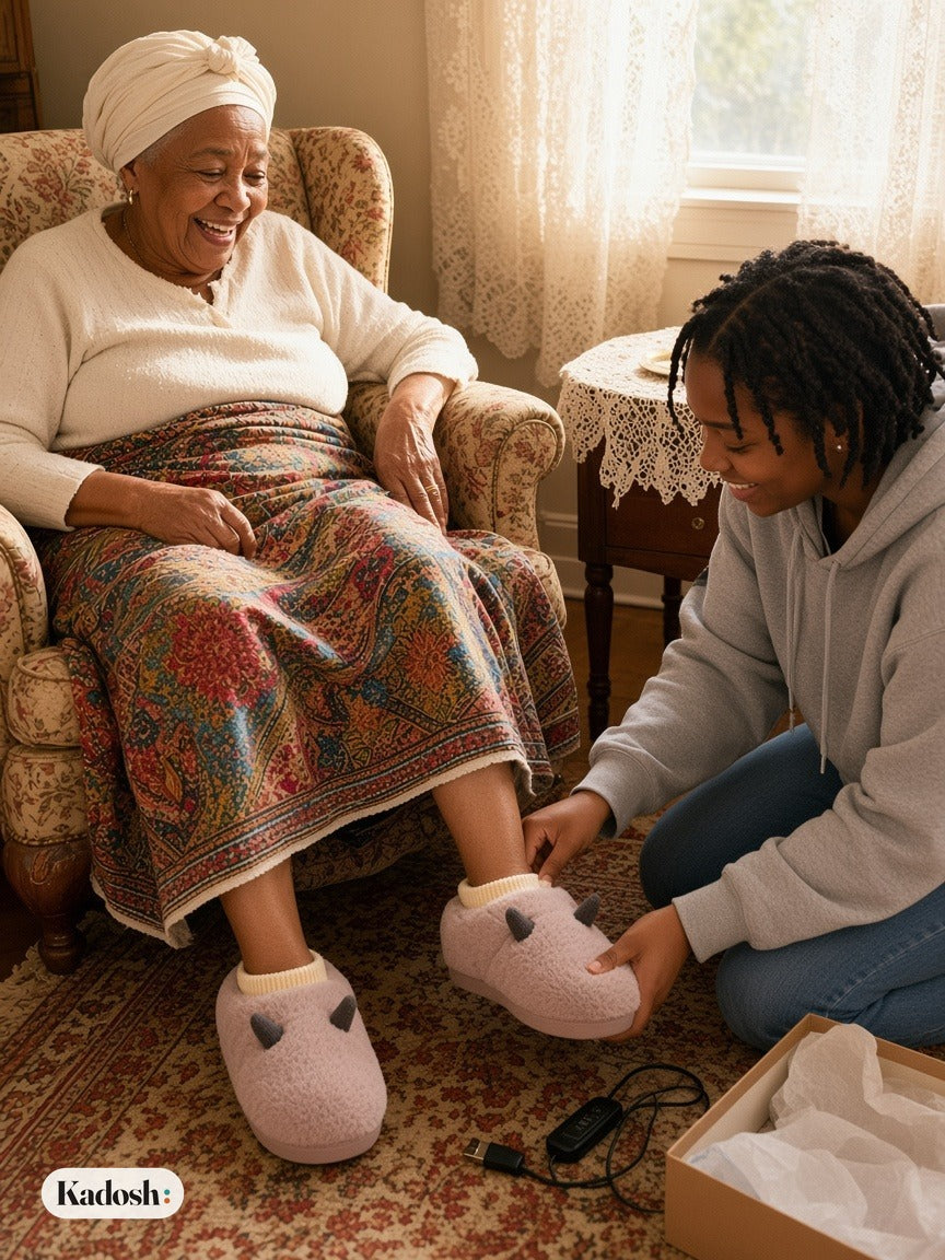 USB Foot Warmer, Electric Heated Shoes with Soft Velvet