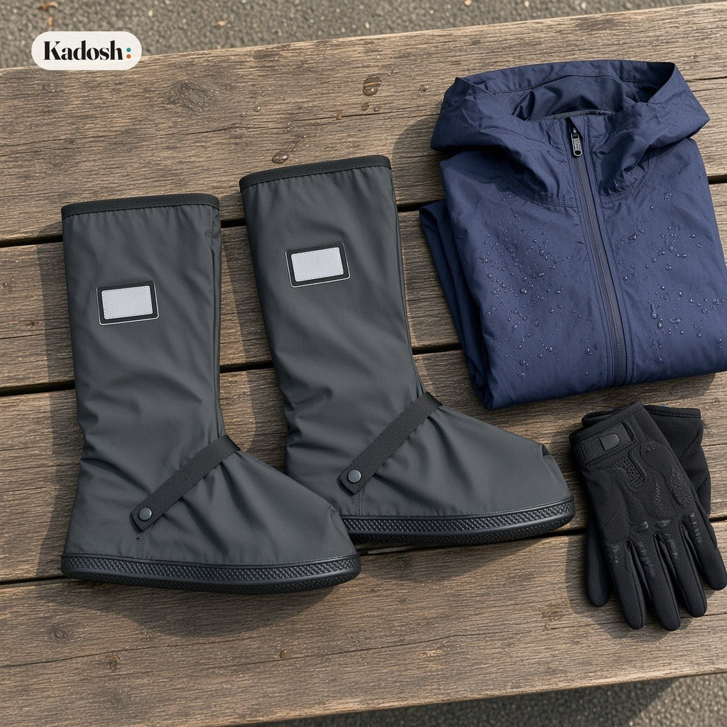 Waterproof Rain Shoe Covers with Reflectors for Cycling