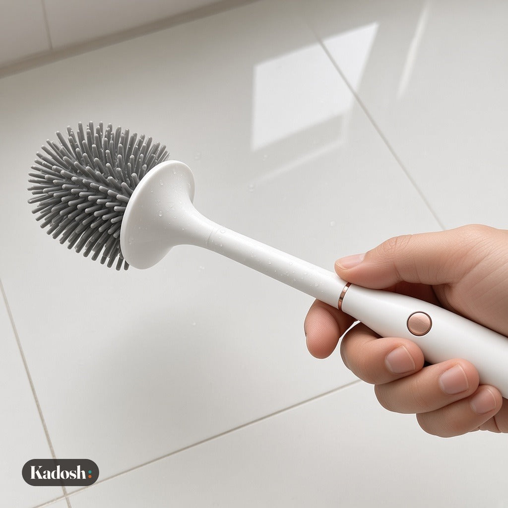 Wireless Electric Toilet Brush, Rechargeable Spinning Scrubber