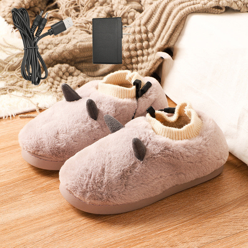 USB Foot Warmer, Electric Heated Shoes with Soft Velvet