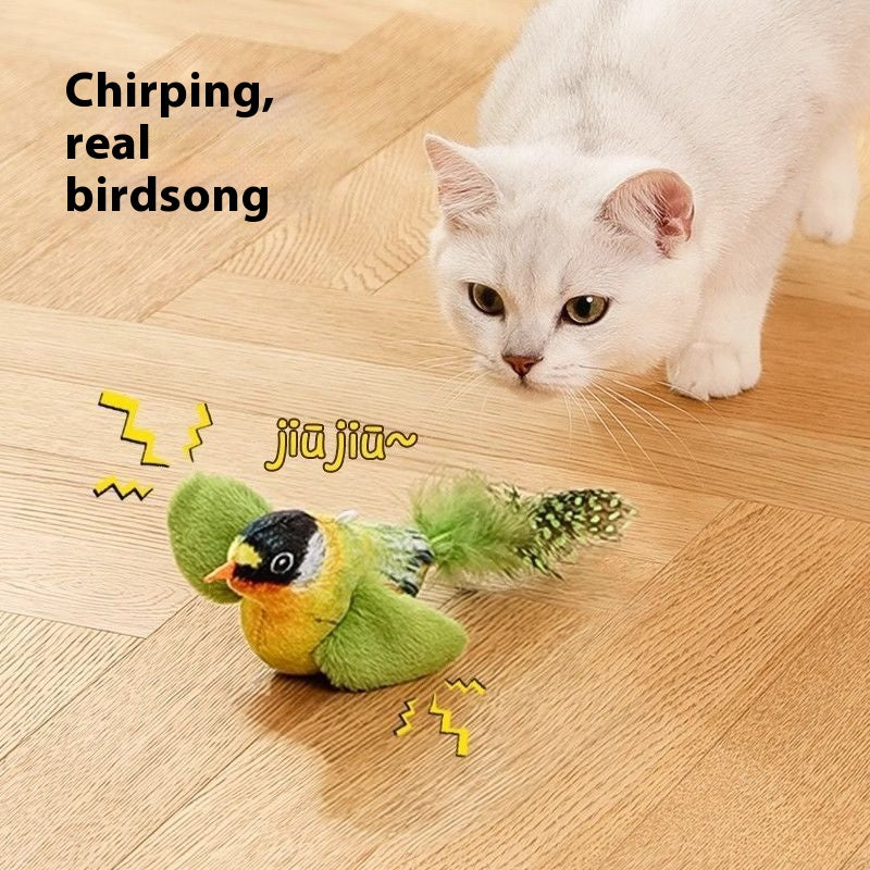 Chirping Bird Cat Toy, Hanging Door Swing Cat Teaser