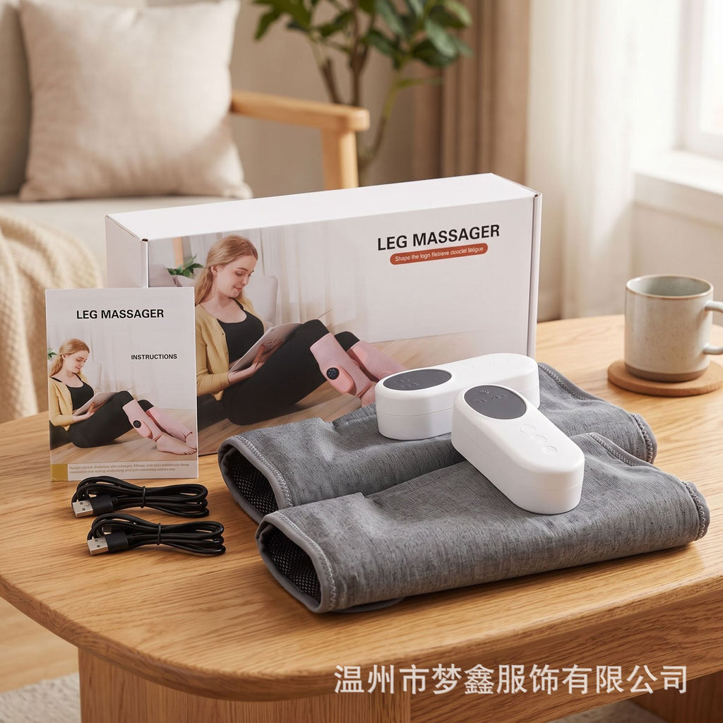 Electric Leg Massager with Air Compression & Heat, Foot & Leg Wraps