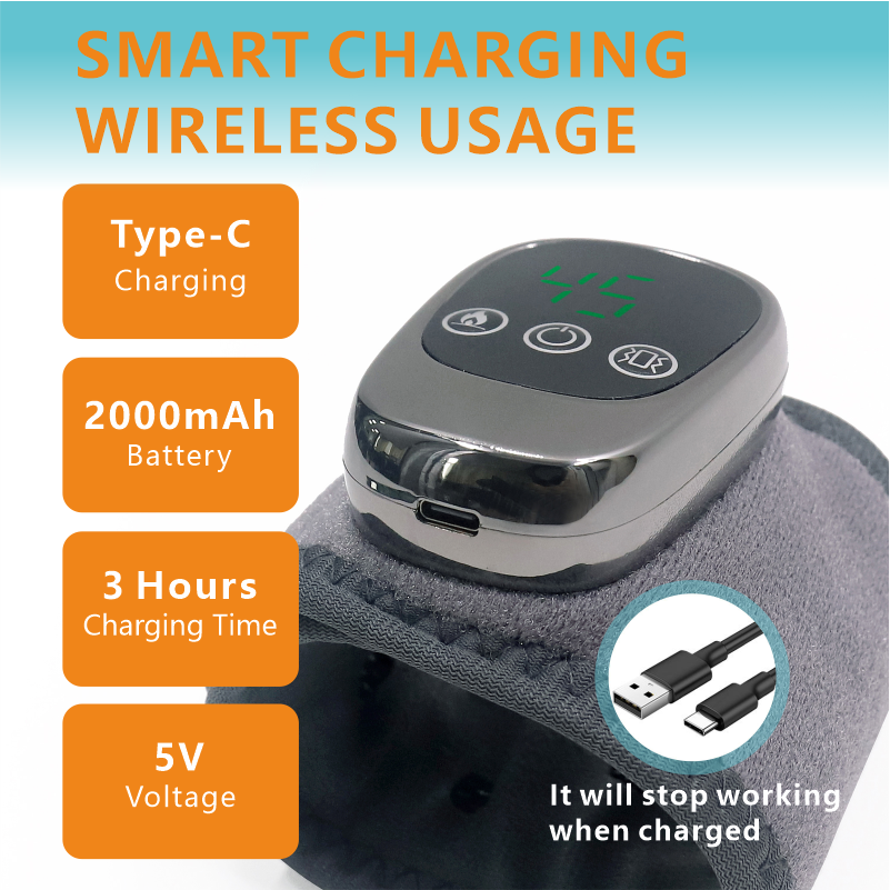 Cordless Heated Wrist Wrap with Vibration, Rechargeable