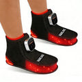 Red Light Heated Slippers, Rechargeable Foot Warmer Shoes