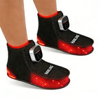 Red Light Heated Slippers, Rechargeable Foot Warmer Shoes