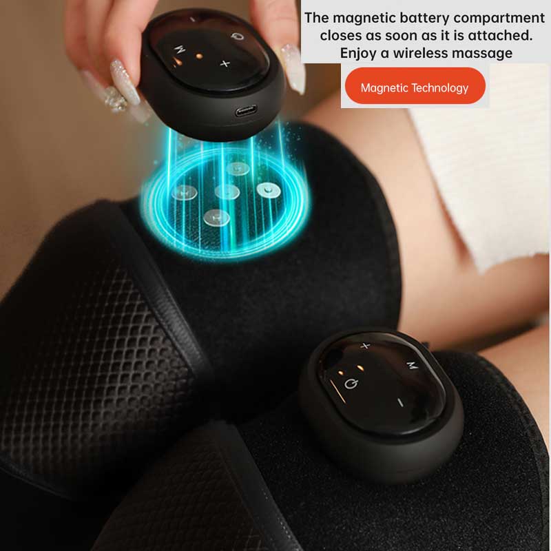 Heated Knee Massager with Vibration, 3-in-1 Knee Elbow Shoulder