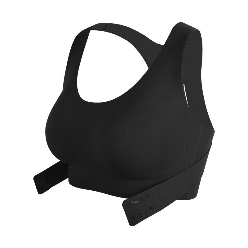 Front-Clasp Posture Support Bra, Wireless Sports-Style Lift